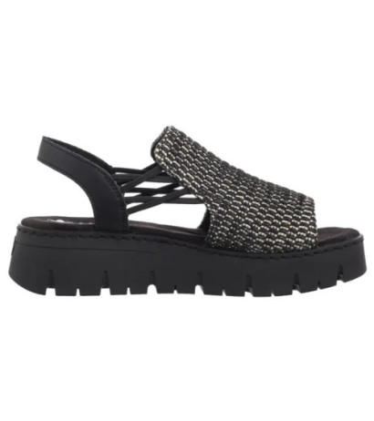 Rieker Czarne V1051-00 Black (RI265-a) kingad