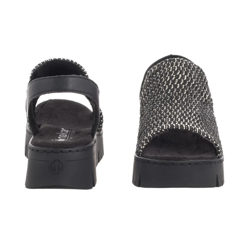 Rieker Czarne V1051-00 Black (RI265-a) kingad