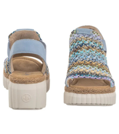 Rieker Niebieskie 69172-91 Multi (RI268-a) kingad