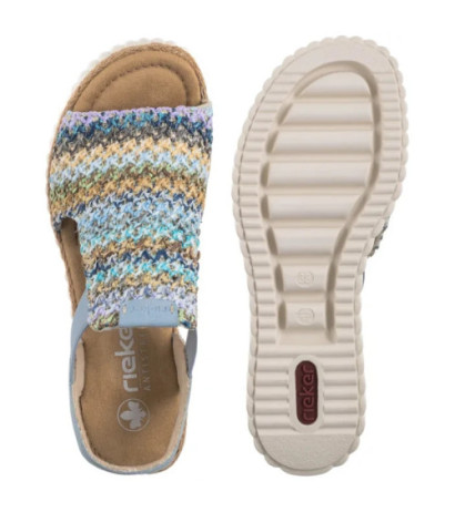 Rieker Niebieskie 69172-91 Multi (RI268-a) kingad