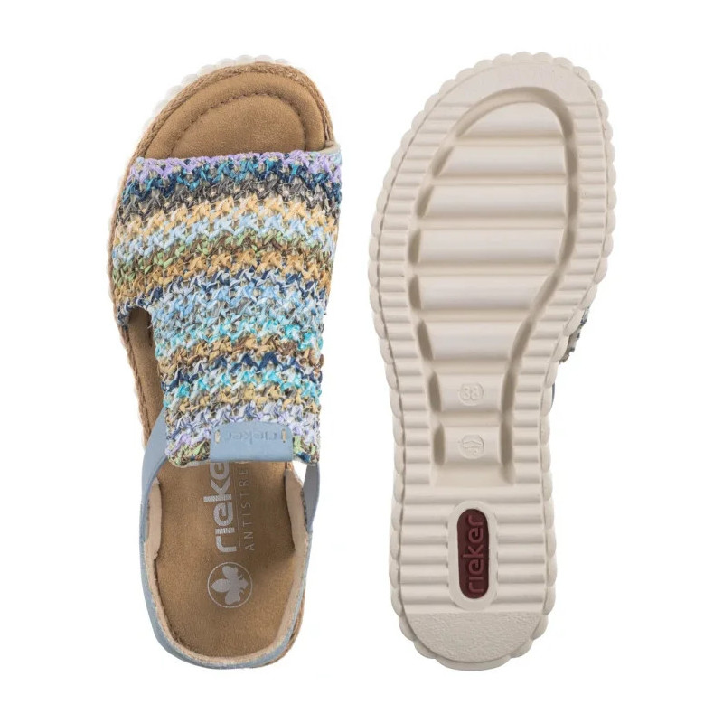 Rieker Niebieskie 69172-91 Multi (RI268-a) kingad