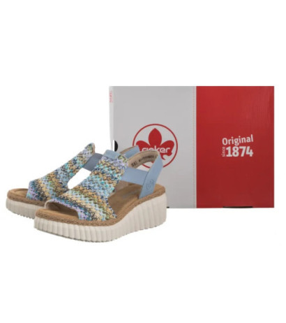 Rieker Niebieskie 69172-91 Multi (RI268-a) kingad