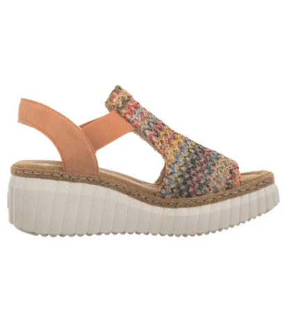 Rieker Pomarańczowe 69172-92 Multi (RI268-b) kingad