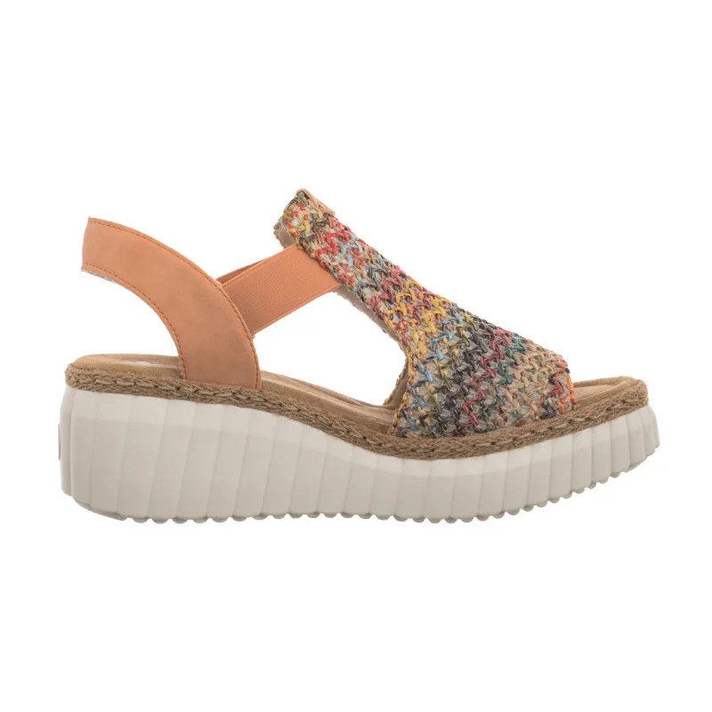 Rieker Pomarańczowe 69172-92 Multi (RI268-b) kingad