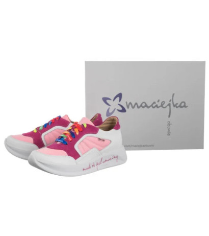 Maciejka Różowe+Białe 06873-15/00-3 (MA1341-b) kingad