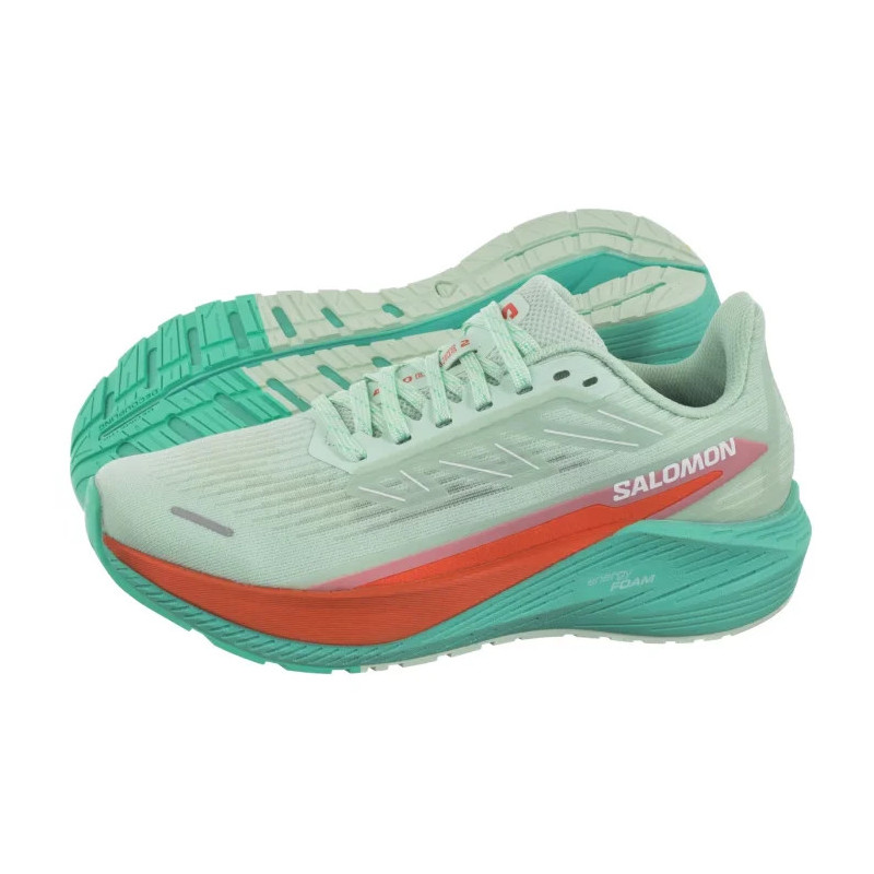 Salomon Aero Blaze 2 W Bay/Cherry Tomato/Electric Green 476840 (SO2-a) jooksujalatsid