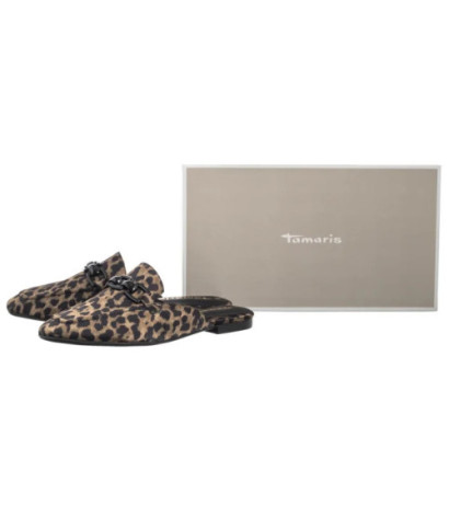 Tamaris Brązowe 1-27303-44 360 Leopard (TM547-a) Naiste kingad/klappide klapid