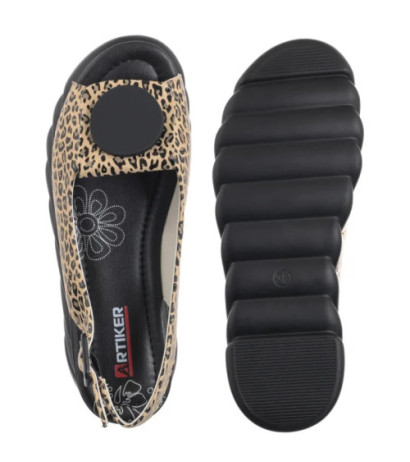 Artiker Beżowe w Panterkę 56C2186 (AR165-a) kingad