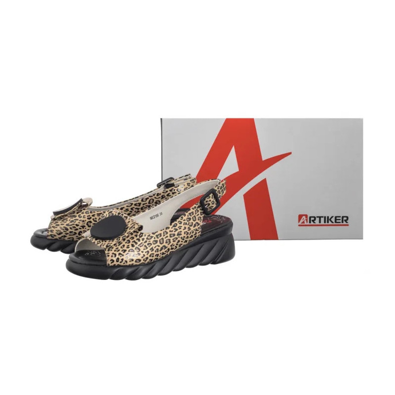 Artiker Beżowe w Panterkę 56C2186 (AR165-a) kingad