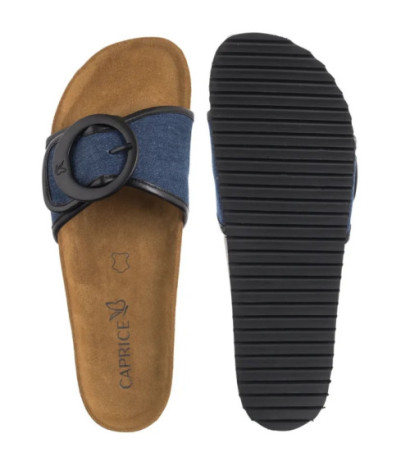 Caprice Granatowe 9-27400-44 891 Jeans/Black  (CP442-a) Naiste kingad/klappide klapid