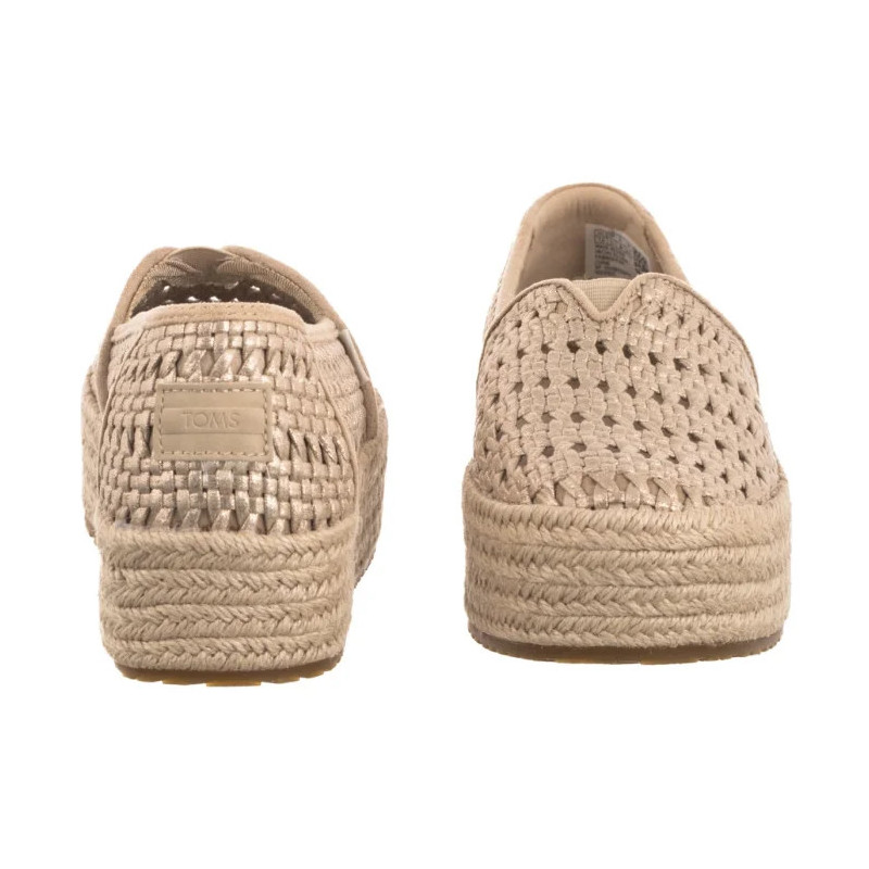 Toms Valencia Champagne Metallic Basket Weave 10021921 (TS52-a) kingad