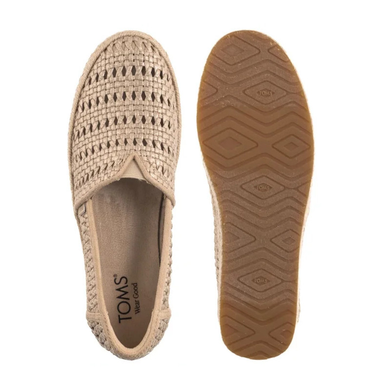 Toms Valencia Champagne Metallic Basket Weave 10021921 (TS52-a) kingad