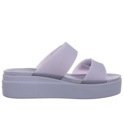 Crocs Brooklyn Buckle Frosted Low Wedge Purple Moon 210980-5BR (CR368-a) kingad