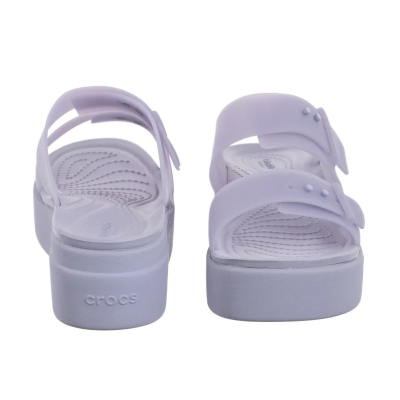 Crocs Brooklyn Buckle Frosted Low Wedge Purple Moon 210980-5BR (CR368-a) kingad