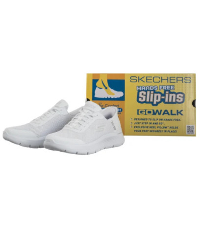 Skechers Go Walk Flex Slip-Ins Grand Entry White 124836/WHT (SK229-a) spordijalatsid