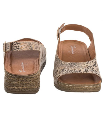 Maciejka Beżowe/Kwiaty L7069-04/00-1 (MA1388-a) kingad