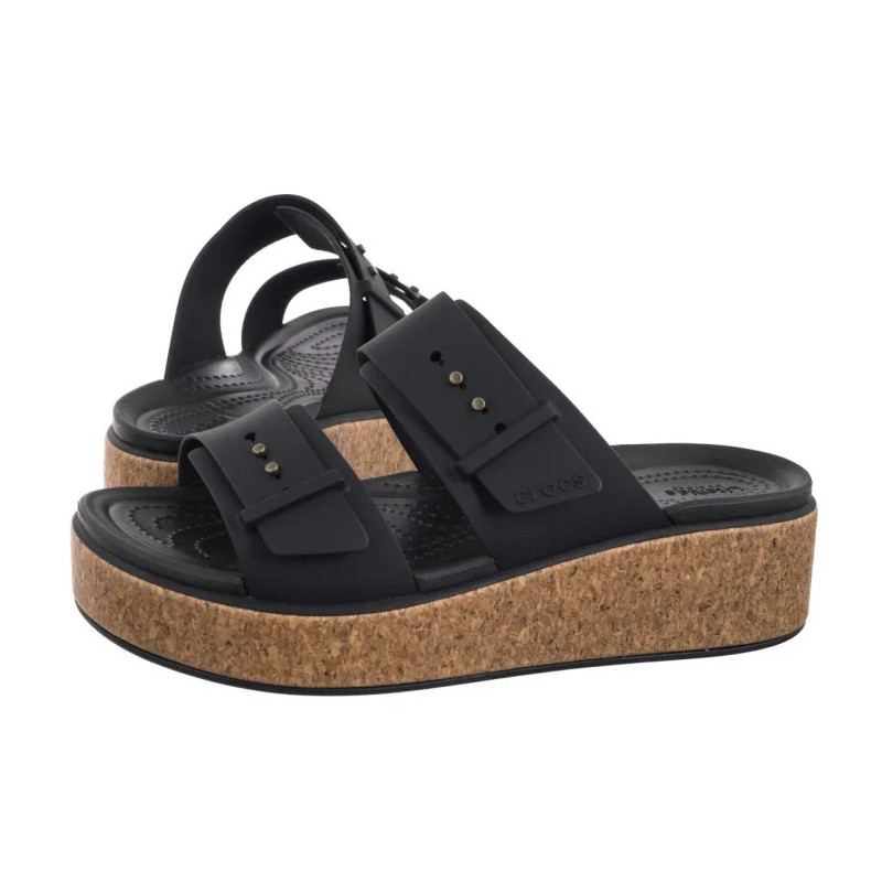 Crocs Brooklyn Cork Buckle Black 211252-001 (CR369-b) kingad