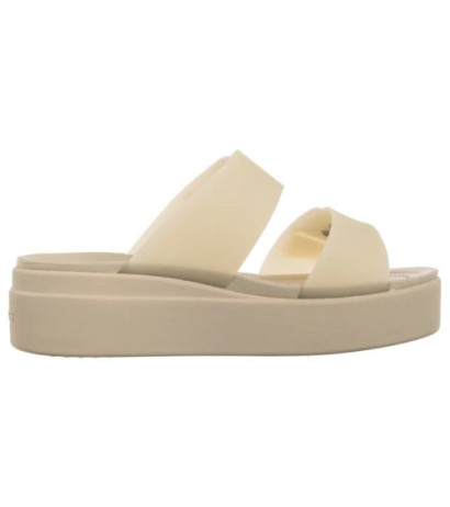 Crocs Brooklyn Buckle Frosted Low Wedge Sandstone 210980-0LH (CR368-b) kingad