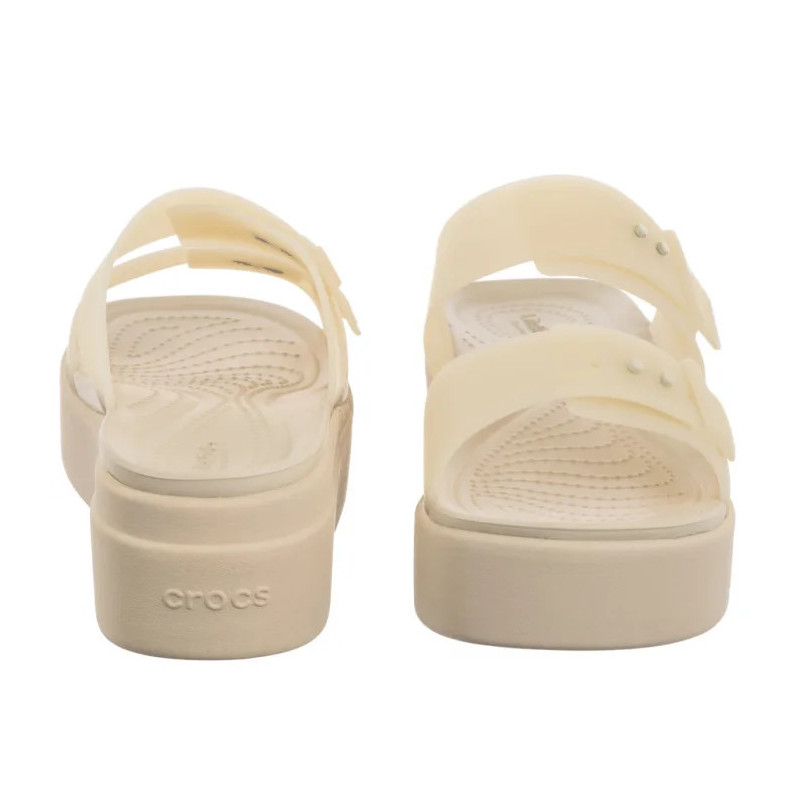 Crocs Brooklyn Buckle Frosted Low Wedge Sandstone 210980-0LH (CR368-b) kingad