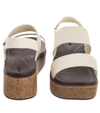 Crocs Brooklyn Cork Low Wedge Chalk 211144-0WV (CR370-b) kingad