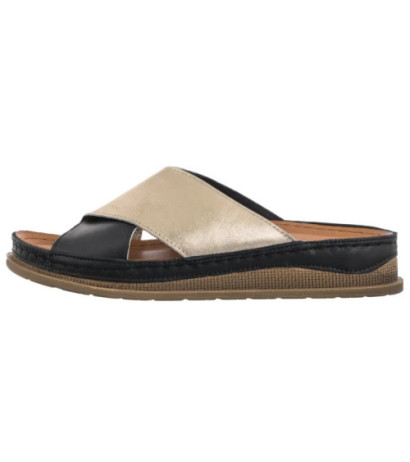 Maciejka Czarne/Złote L4986-25/00-0 (MA1395-b) Naiste kingad/klappide klapid