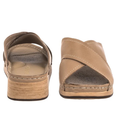 Ryłko Beżowe T1GI5___ _B52 (RY1104-a) Naiste kingad/klappide klapid