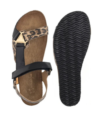 Maciejka Czarny+Pantera 07026-20/00-1 (MA1399-b) sandaalid