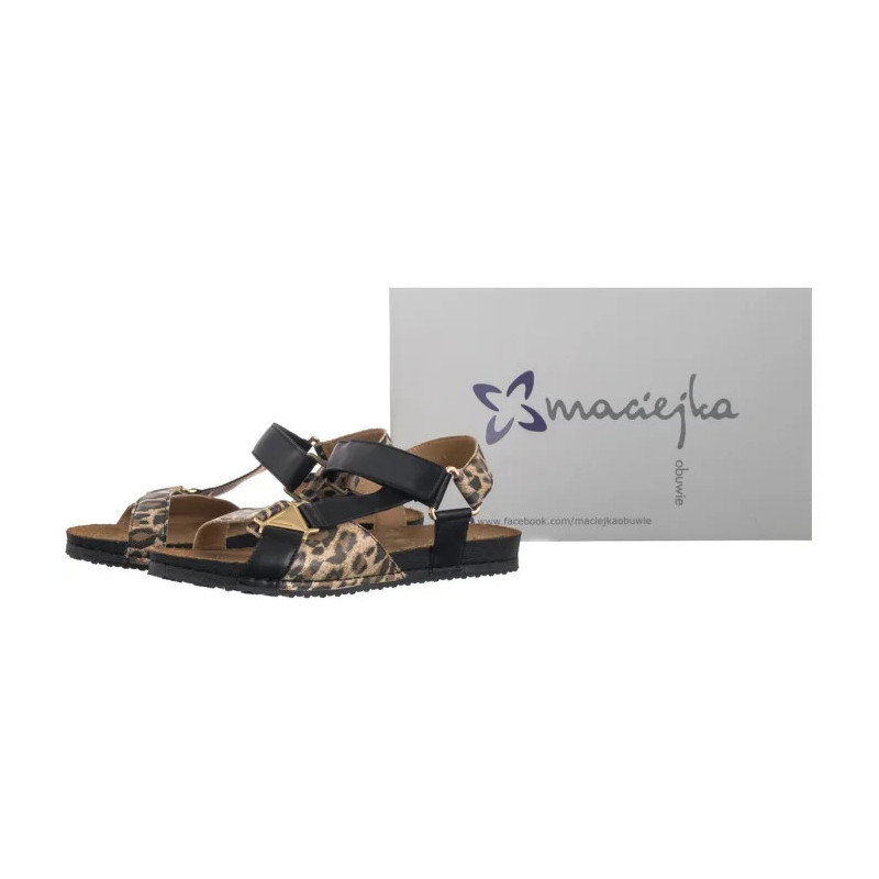 Maciejka Czarny+Pantera 07026-20/00-1 (MA1399-b) sandaalid