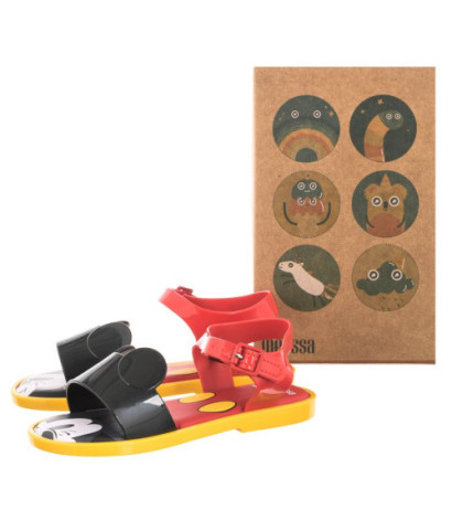Melissa Mar Sandal + Mickey 33234/53218 Red/Black/Yellow (ML169-a) sandaalid