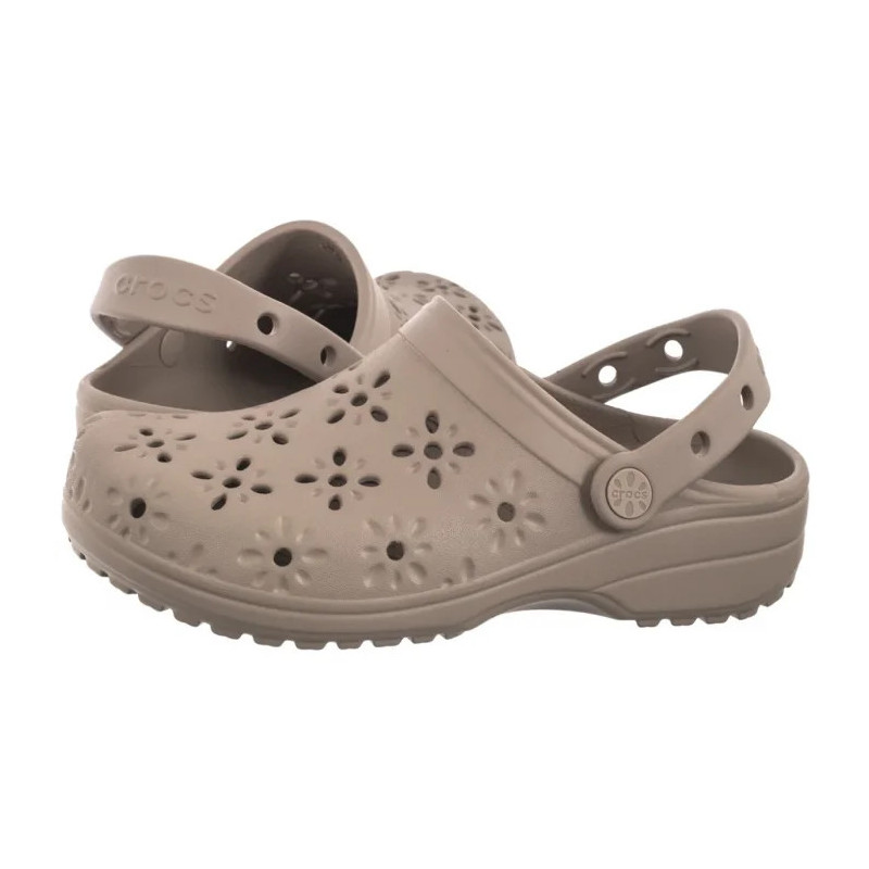 Crocs Classic Floral Cut Out Clog Taupe 210927-214 (CR389-a) Naiste kingad/klappide klapid
