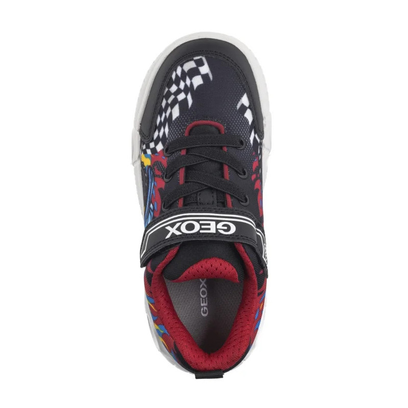 Geox J Wroom B. D -Pr.Mesh + Pr.Dbk Black/Red J55GAD 02ACE C0048 (GE205-a) spordijalatsid