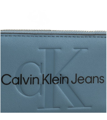 Calvin Klein Sculpted Med Zip Around Mono Blue Shadow Logo K60K607229 CEZ (CK121-e) käekott
