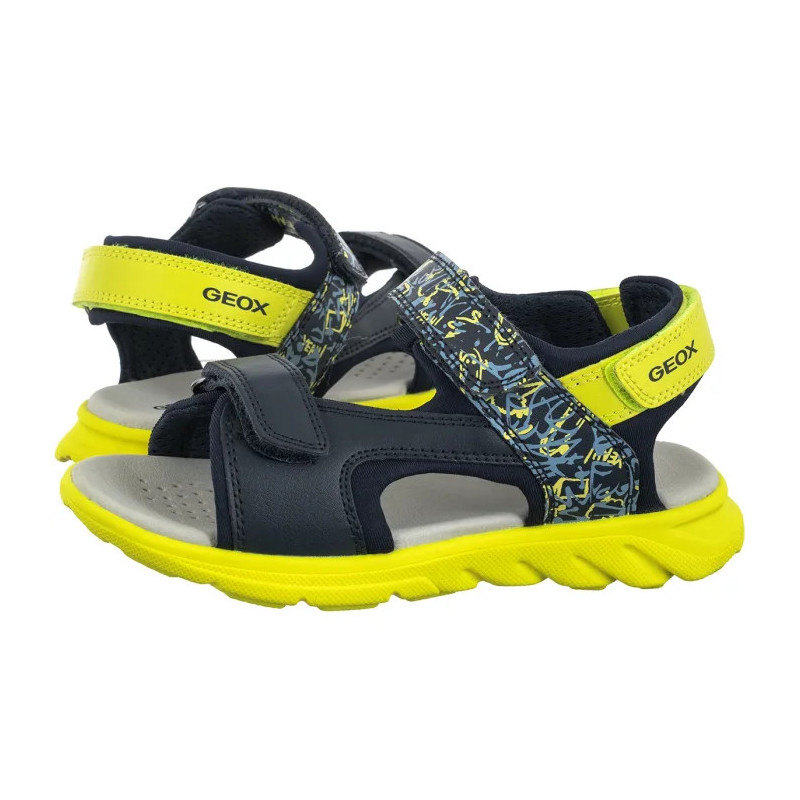 Geox J Sandal Airadyum A Navy/Lime J55F1E 01504 C0749 (GE213-a) sandaalid