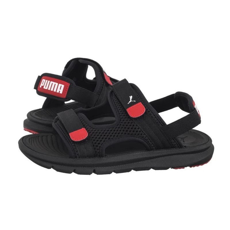 Puma Evolve Sandal Jr Puma Black-Puma White-Red 390449-01 (PU616-b) sandaalid