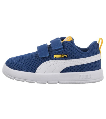 Puma Courtflex V3 Mesh Inf Clyde Royal-White-Yellow 398086-05 (PU619-b) spordijalatsid