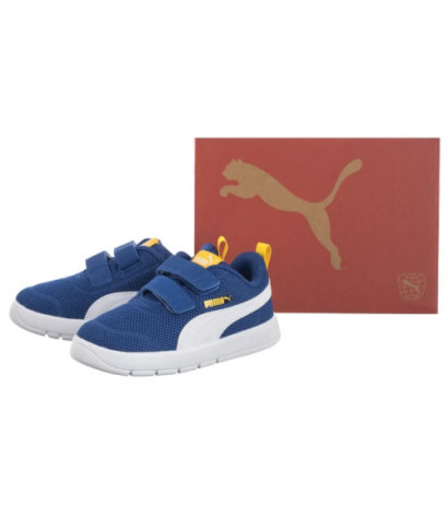 Puma Courtflex V3 Mesh Inf Clyde Royal-White-Yellow 398086-05 (PU619-b) spordijalatsid