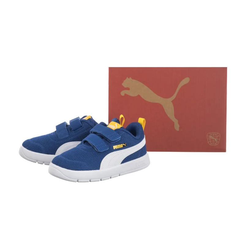 Puma Courtflex V3 Mesh Inf Clyde Royal-White-Yellow 398086-05 (PU619-b) spordijalatsid