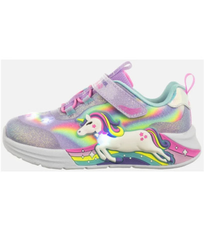 Skechers S Lights - Unicorn Chaser Lavender/Multi 302298N/LVMT (SK248-a) spordijalatsid