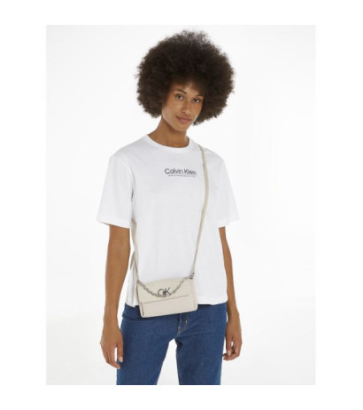 Calvin Klein Re-Lock Mini Crossbody Bag_JCQ Dk Ecru Jacquard Mono K60K611989 PC4 (CK478-a) käekott