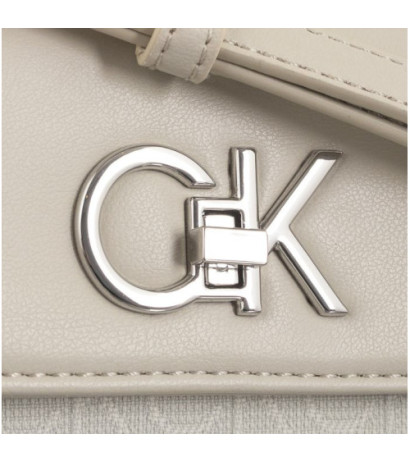 Calvin Klein Re-Lock Mini Crossbody Bag_JCQ Dk Ecru Jacquard Mono K60K611989 PC4 (CK478-a) käekott