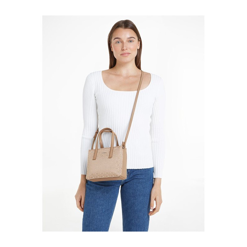 Calvin Klein CK Must Mini Tote Cantarelle Mono Jacquard K60K612277 0HE (CK518-a) käekott