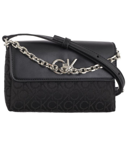 Calvin Klein Re-Lock Mini Crossbody Bag CK Black Mono Jacquard K60K612642 0GK (CK519-a) käekott
