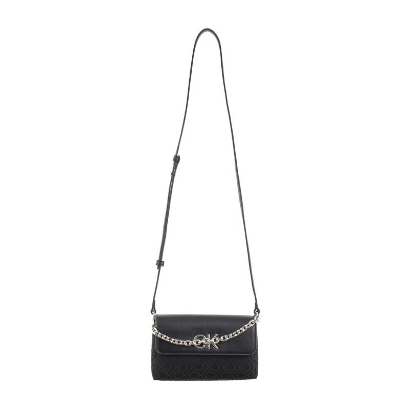 Calvin Klein Re-Lock Mini Crossbody Bag CK Black Mono Jacquard K60K612642 0GK (CK519-a) käekott