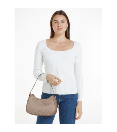 Calvin Klein CK Refine Shoulder Bag-JCQ Chanterelle Mono Jacquard K60K612333 0HE (CK525-a) käekott