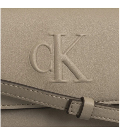 Calvin Klein Sculpted Long Fold Strap Wallet Crockery LV04K1006G PBF (CK640-a) käekott