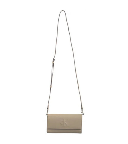 Calvin Klein Sculpted Long Fold Strap Wallet Crockery LV04K1006G PBF (CK640-a) käekott