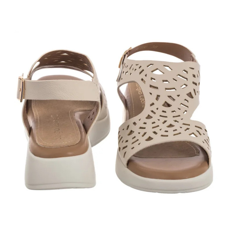 Sergio Leone Beżowe SK 850 (SL575-a) sandaalid