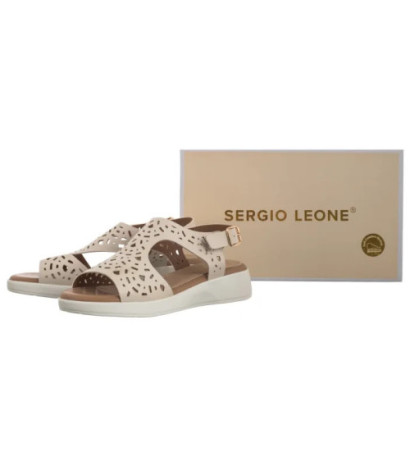 Sergio Leone Beżowe SK 850 (SL575-a) sandaalid