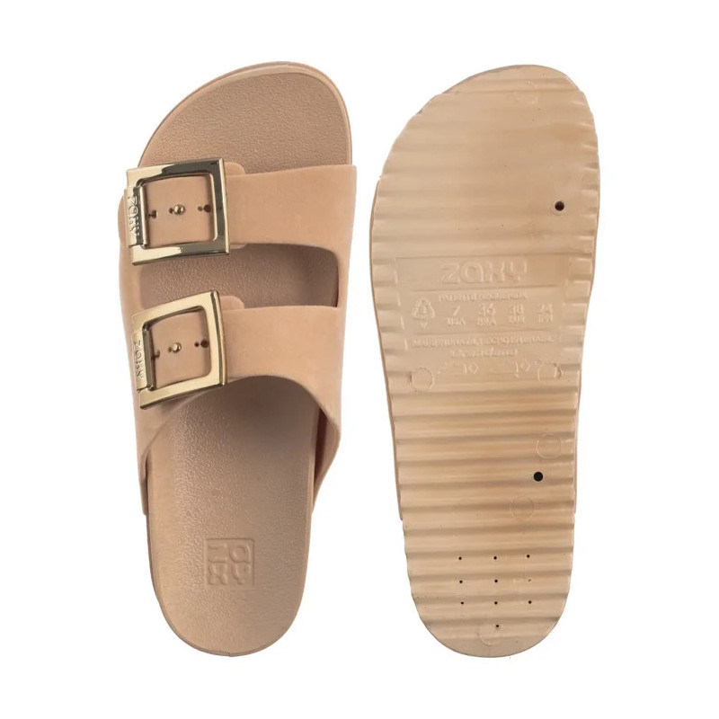 Zaxy Partner New AD RR285027/BG970 Beż Welur (ZA199-b) Naiste kingad/klappide klapid