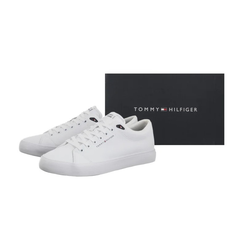 Tommy Hilfiger TH Hi Vulc Core Low Lth II Ess White FM0FM05511 YBS (TH1346-a) spordijalatsid